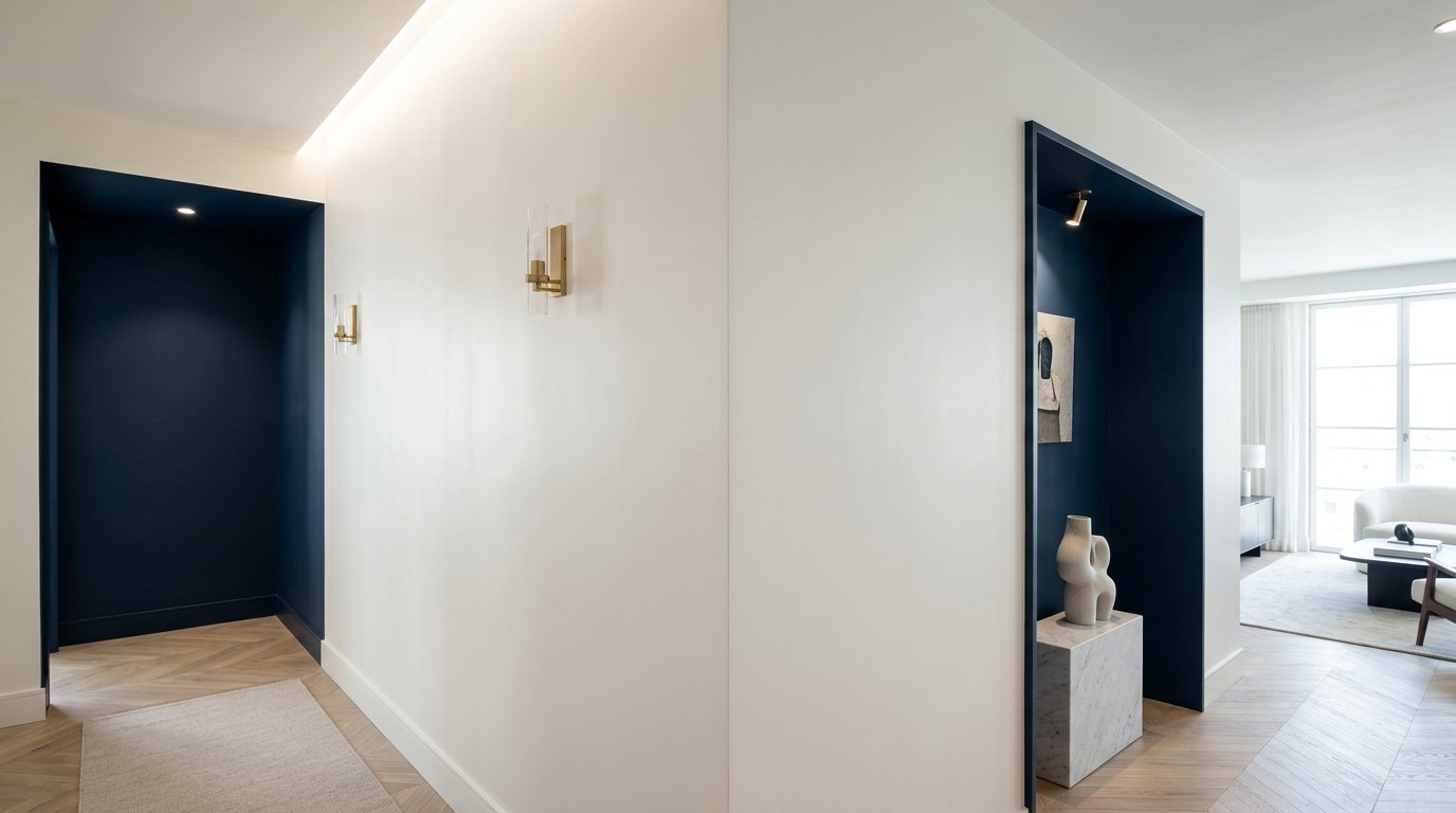 Interior painting and velvet matt wall finish